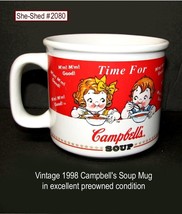 Vintage 1998 Time for Campbell&#39;s Soup Ceramic Mug pre-owned - £11.75 GBP