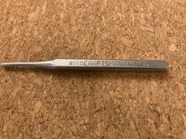 Vintage Craftsman 1/8” Center Pin Punch 42883 WF Made in USA - £3.59 GBP