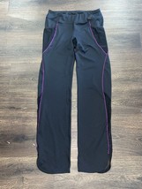 ASICS Purple Black Womens  Exercise  Yoga Pants Size Small - £6.31 GBP