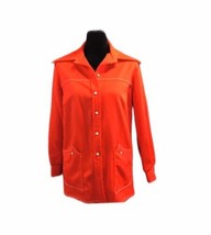 Linda Originals Women&#39;s Bright Orange Jacket or Blazer Full Button - £19.84 GBP