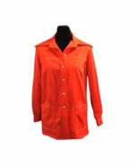 Linda Originals Women&#39;s Bright Orange Jacket or Blazer Full Button - $479.54 MXN