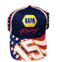 NAPA RACING DALE EARNHARDT  BASEBALL HAT CAP USA PATRIOTIC STARS &amp; STRIP... - £23.16 GBP