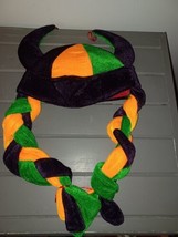 Plush Velour Carnival Mardi Gras Hat with Bells Viking Braids Women&#39;s Youth - $10.00