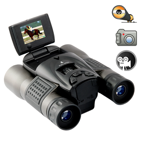 Digital Binoculars with LCD Flip Screen - $395.99
