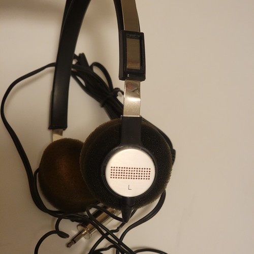 Vintage Archer Lightweight Monaural Headphones with 1/4" Plug CAT no 20-210 Rare Item image 11