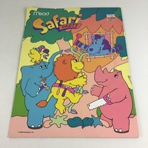 Vintage 1989 Safari Party School Folder Portfolio Mead 80s Koko Ostrich ... - $14.80