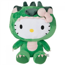 Hello Kitty 7 inches tall Plush Doll in Green Dinosaur Clothes. NWT - £13.35 GBP