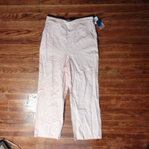 Abound Straight Leg Pants Pink Women Pockets Pull On  Size Medium - $15.84