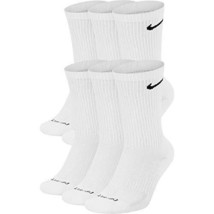 Nike Unisex Everyday Plus Cushion Crew Socks L White SX6897-100 - $32.99
