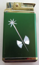 Vintage Green ROYAL MUSICAL Lighter Plays Anniversary Song Butane Shiny &amp; Works - $35.14