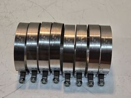 8 Quantity of Breeze T-Bolt Hose Clamps Min Dia 325 Stainless Steel Band... - $56.99