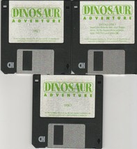 Dinosaur Adventure by Knowledge Adventure ~ 3.5 disk set of 3 ~ 1992 - $25.74
