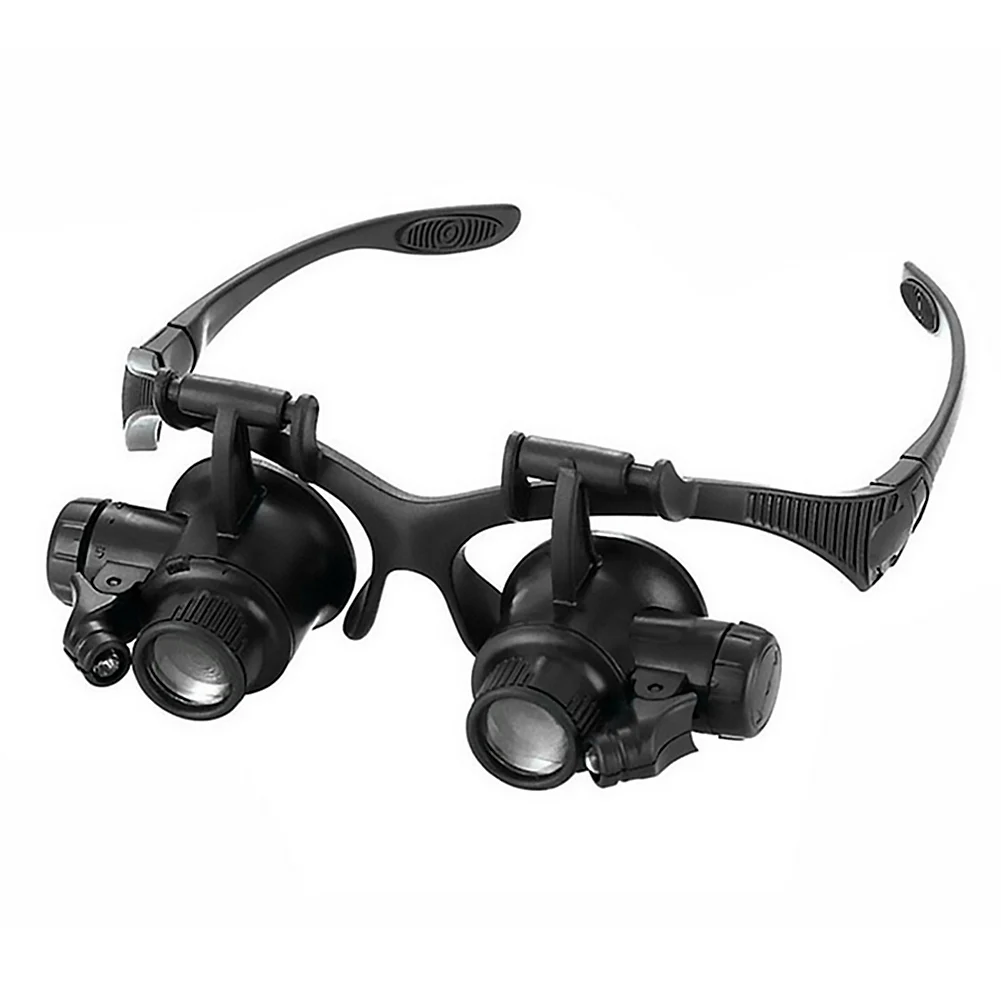 Magnifying Gl Gles Loupes Magnifier Eyewear with LED Lighting Watch Repair10/15/ - £139.38 GBP