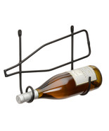 WALL MOUNT WINE BOTTLE HOLDER Amish Hand Forged Wrought Iron Primitive R... - £33.56 GBP