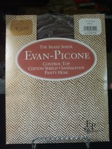 Evan-Picone Silkee Sheer Control Top Sandalfoot Platinum Pantyhose - Siz... - £7.62 GBP