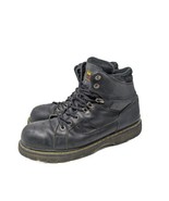 Dr. Doc Martens Industrial Steel Toe Safety Boots Black ASTM F2413-11 Me... - $49.49