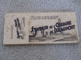 Vintage Souvenir De L&#39;Ossuaire De Douaumont Postcard Booklet--FREE SHIPPING! - £15.49 GBP