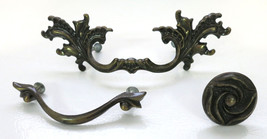 Vintage NL CO Brass Drawer Cabinet Pull Handles Bundle - £7.72 GBP