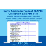 Early American Prescut Collector&#39;s Collection List By Type then By Name ... - £7.96 GBP