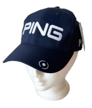 Ping Structured Tour Elite Navy/White Baseball Cap Adjustable Play Your ... - £26.62 GBP