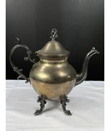 Vintage Silver Plated 4 Footed Teapot SKU 7409 - £23.34 GBP