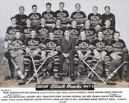 1947-48 Chicago Black Hawks 8X10 Photo Picture Nhl Hockey Blackhawks - £3.94 GBP