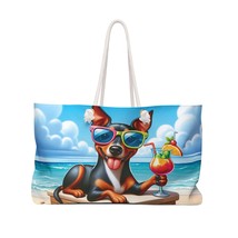 Personalised/Non-Personalised Weekender Bag, Summer Beach Dog, Manchester Terrie - £38.67 GBP