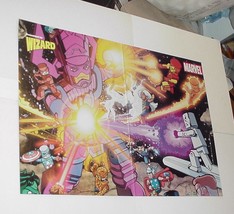 Galactus vs Avengers Hulk Thing Thor Iron Man Poster Legos Art Asylum Minimates - £16.02 GBP