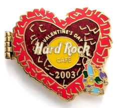 Hard Rock Cafe Cozumel 2003 Valentine’s Day Pin Cupid Sombrero Heart Hin... - $19.99