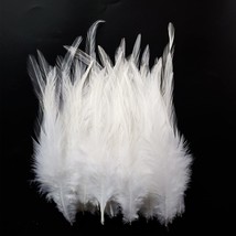 200Pcs Saddle Hackle Rooster Feather For Crafts, 5-7 Inch Natural Pheasa... - £15.65 GBP