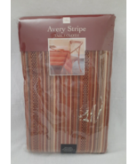 Homewear Avery Stripe 60&quot; X 104&quot; Tablecloth Festive Autumn Fall Thanksgi... - £23.49 GBP