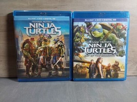 Teenage Mutant NInja Turtles TMNT Blu-Ray DVD 1 and 2 Out of the Shadows - $23.22