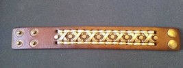 Cuir Marron 3.8cm Large Bracelet Avec &quot; X &quot; Conception. Être A Rockstar ... - $13.44+