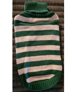 Top Paw Dog Apparel - Green and White Stripe Dog Sweater. New With Tags.... - $12.84