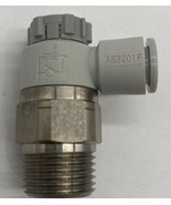 SMC AS3201F 3/8&quot; NPT x 6mm Air Flow Speed Control Valve Lot of 2 - €21,71 EUR