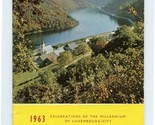 Grand Duchy Luxembourg Tourist Information Booklet 1963 Millennium Celeb... - $27.72