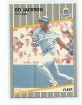 BO JACKSON (Kansas City Royals) 1989 FLEER BASEBALL CARD #285 - $2.99