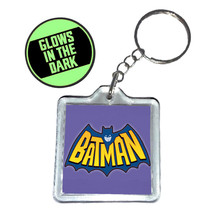 Batman 1966 TV Show Batsignal Glow in the dark Key chain keyring - £7.66 GBP