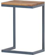 C-Shaped Accent Table Sofa Side Coffee End Table with Metal Frame in Ant... - $68.51