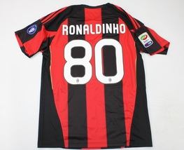 ac milan jersey 2010 2011 shirt ronaldinho home champions league style - $85.00