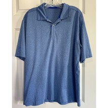 Nike Sport Dri-Fit Heather Blue Short Sleeved Golf Polo Shirt 474231 Men... - $12.73