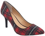 INC INTL Concepts Women Stiletto Pump Heels Zitah Size US 8.5M Red Plaid - $28.71