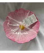 4 Shabby Chic Peony Shaped Melamine Flower Bowls Salad Fruit Pink New 6.5” - $28.99