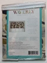 Waverly Leaf Storm Valance 52&quot; Wide 18&quot; Long Fits 2.5 in Rod -Gold Grey ... - $21.77