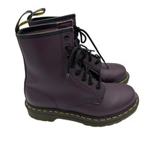 Dr Martens 1460 Women&#39;s Smooth Leather Lace Up Boots in Purple Size 6 - $84.15