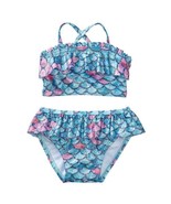 NWT Gymboree True Blue Summer Mermaid Baby Girl Ruffle Shimmer Bikini Sw... - $6.49