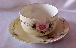 Vintage M.E.S.C Pink Dogwood China Cup Saucer - £19.12 GBP
