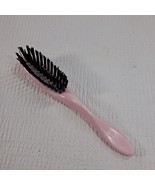 Vintage Stance hair brush Pink Purse Size 3 Rows Black Bristles mini Thu... - $437.15 MXN