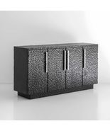 interoknack Luxury Carved Solid Wood Entryway Cabinet, Designer Minimali... - $263,010.01 MXN