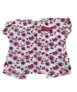 American Girl Doll Hospital Gown Pink &amp; White Floral Print Cotton - $7.86 CAD